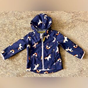 Toddler unicorn fleeced rain jacket. 18 months Cat & Jack
